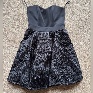 Arden B strapless black dress
